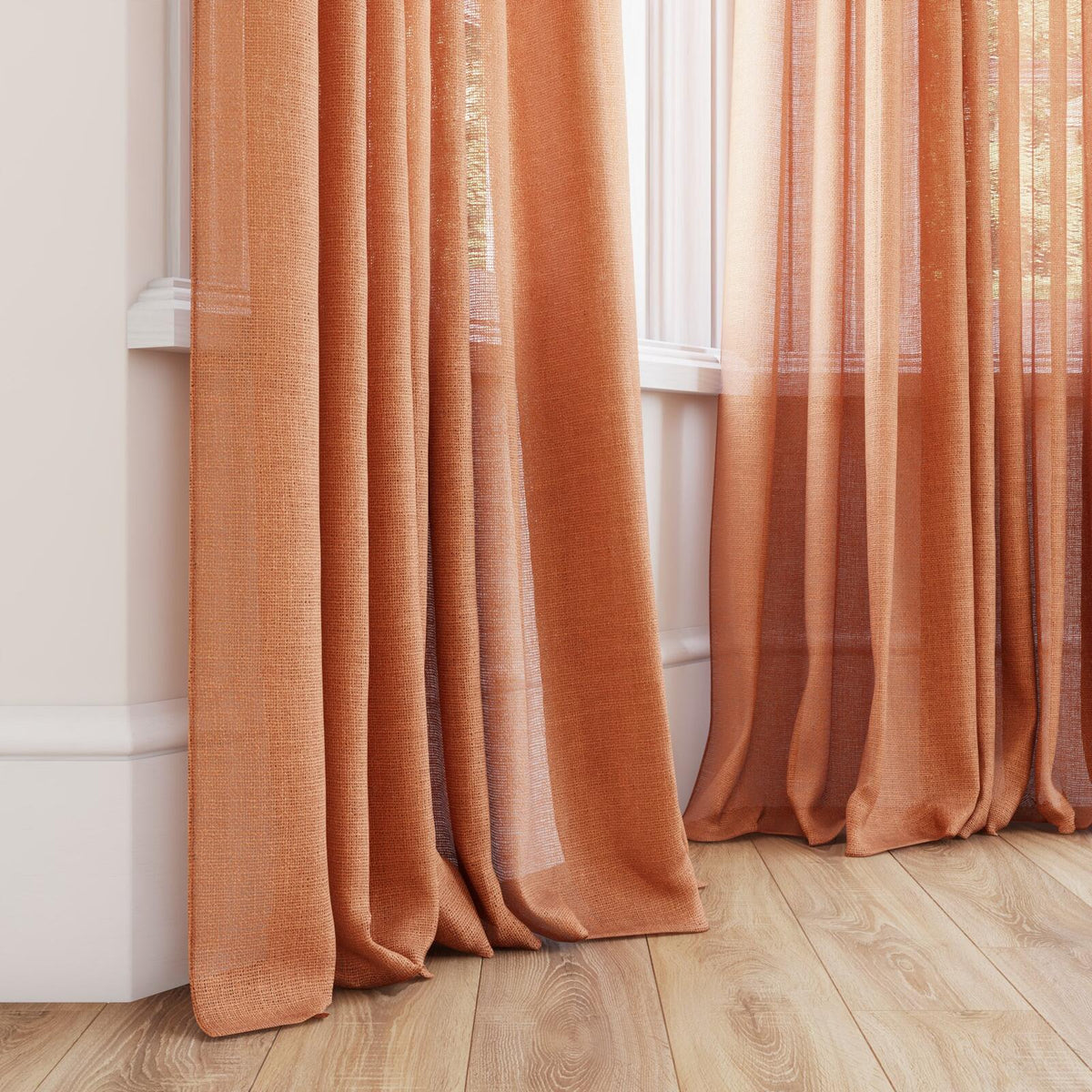 FR-One Statement Clementine fire retardant curtain fabric, view 4