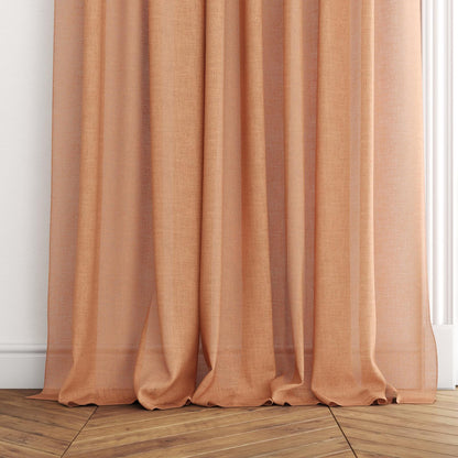 FR-One Statement Clementine fire retardant curtain fabric, view 5