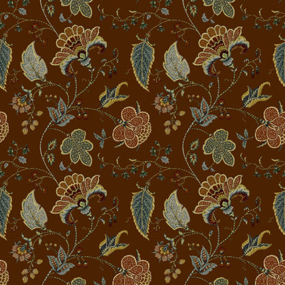 Mallion & Knowles Varanasi Chestnut Fire Retardant Curtains