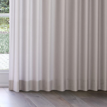 Sekers Malina Pewter fire retardant curtain fabric, view 3