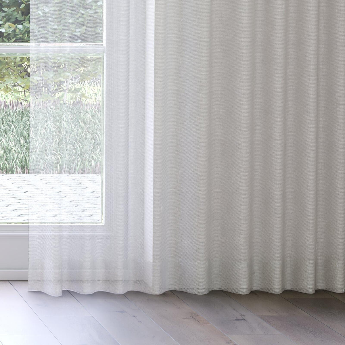 Sekers Aster Opal fire retardant curtain fabric, view 3