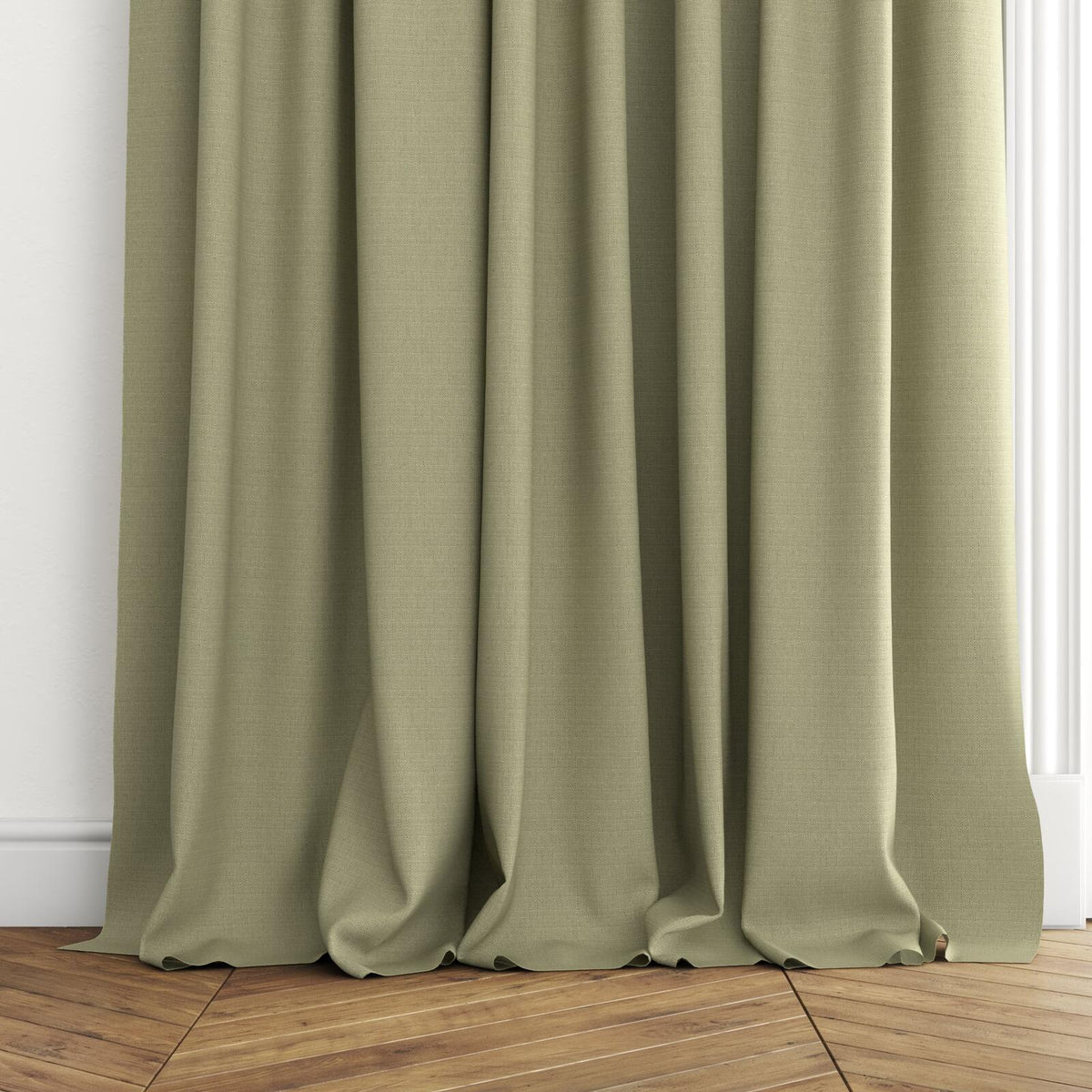 FR-One Darkness Grass fire retardant curtain fabric, view 4