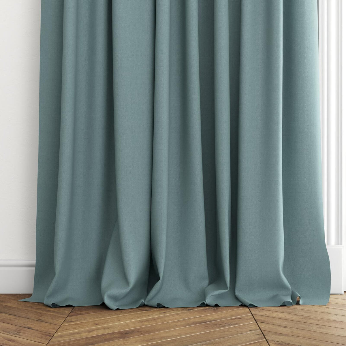 FR-One Darkness Balsam fire retardant curtain fabric, view 4