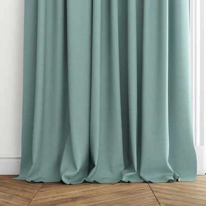 FR-One Darkness Aqua fire retardant curtain fabric, view 4