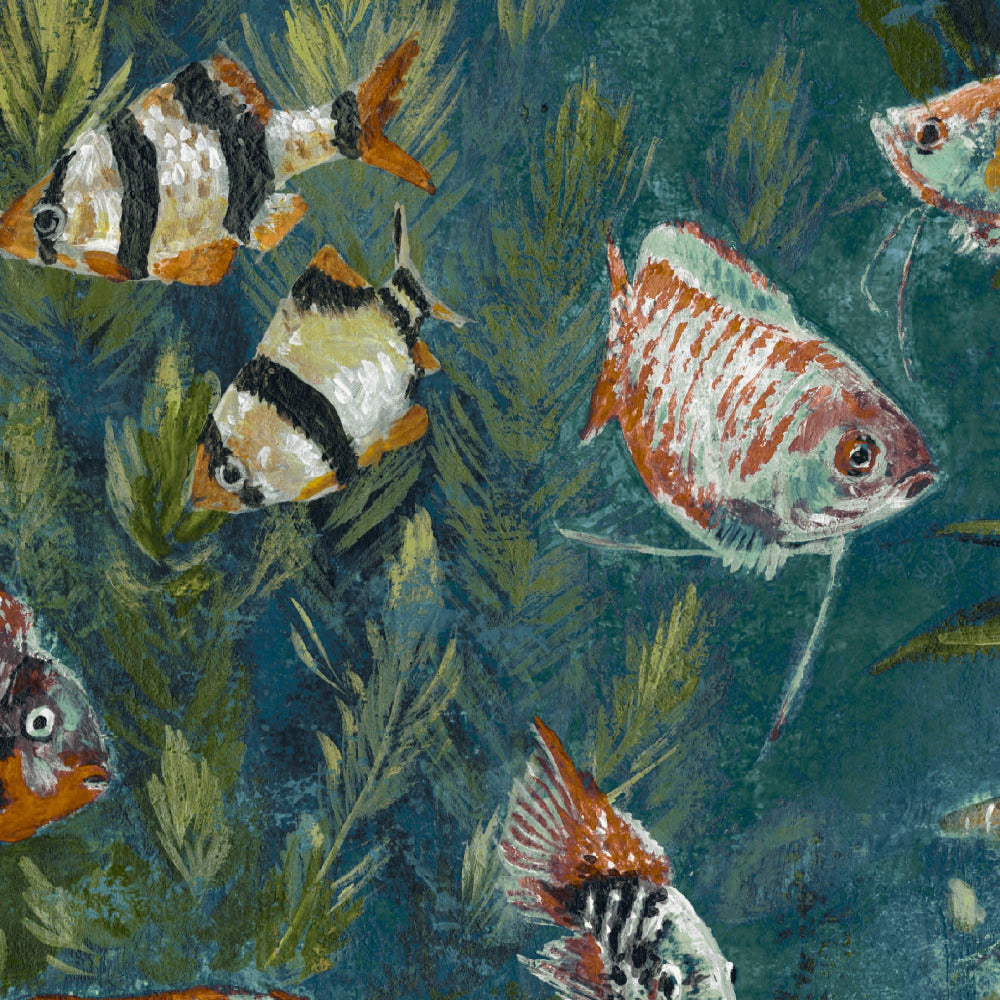 Mallion & Knowles Pisces Jade Fire Retardant Curtains texture detail