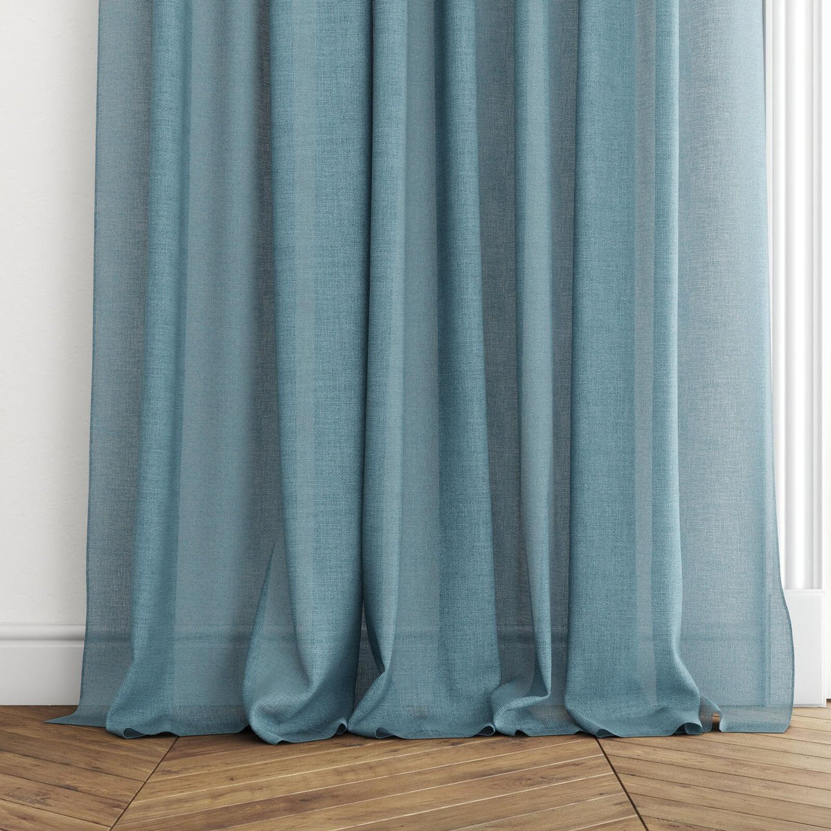 FR-One Statement Sky fire retardant curtain fabric, view 5