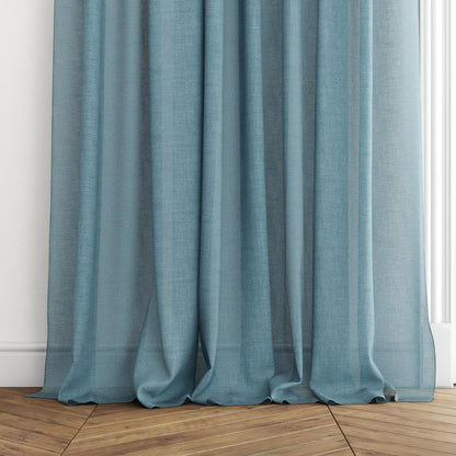 FR-One Statement Sky fire retardant curtain fabric, view 5