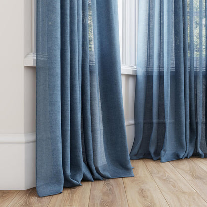 FR-One Statement Denim fire retardant curtain fabric, view 4