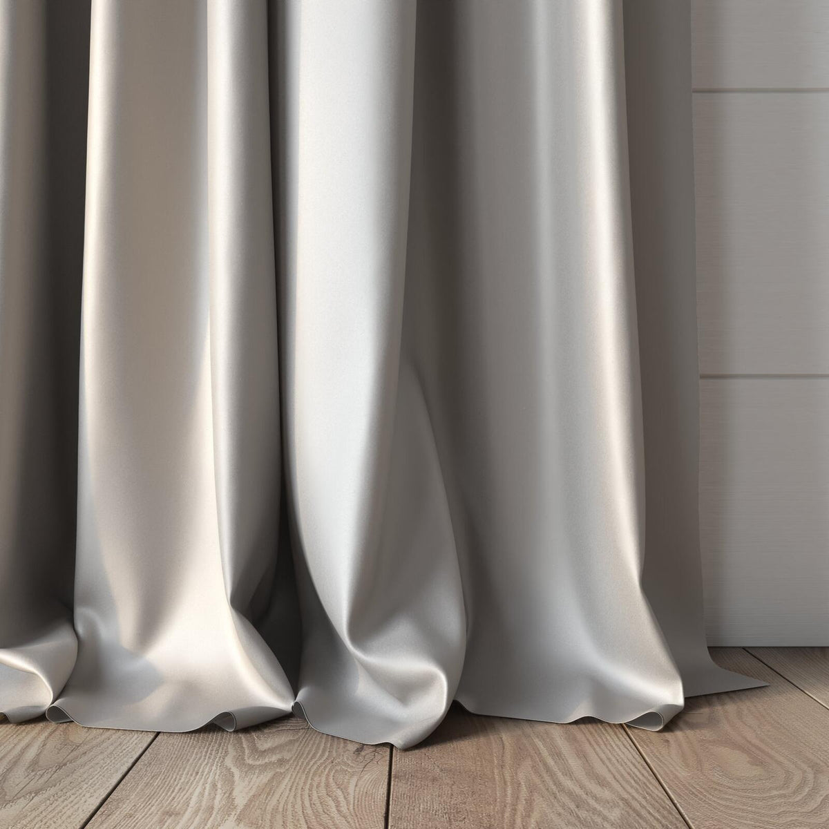 Sekers Vow Dove fire retardant curtain fabric, view 2