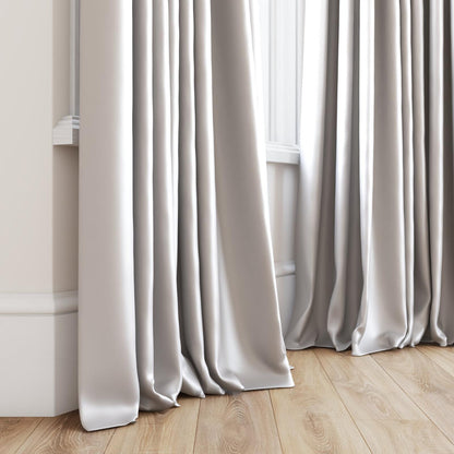 Sekers Vow Dove fire retardant curtain fabric, view 3