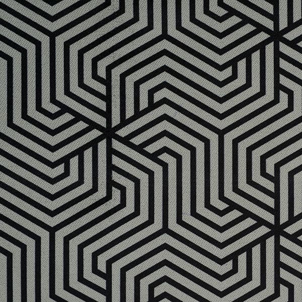 Maze 952 Platinum fire retardant curtain fabric