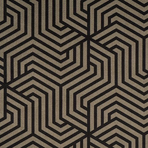 Maze 791 Mocha fire retardant curtain fabric