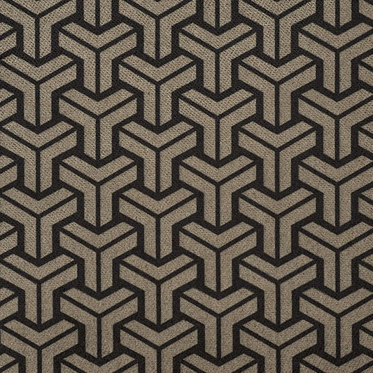 Tessellate 791 Mocha fire retardant curtain fabric