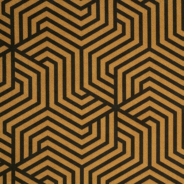 Maze 314 Mustard fire retardant curtain fabric