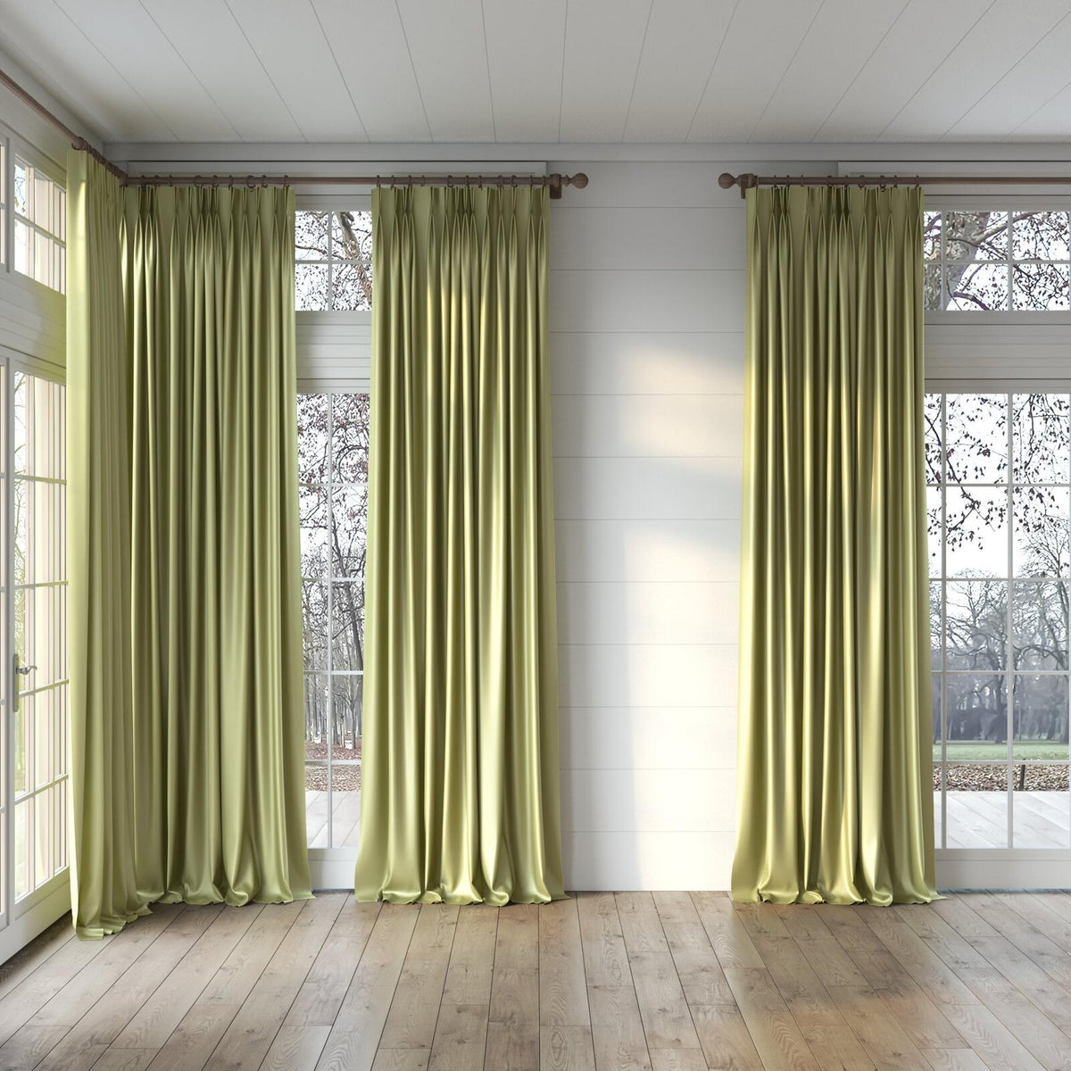 Sekers Vow Linden fire retardant curtain fabric, view 3