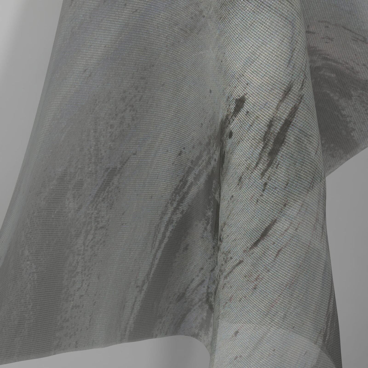 Sekers Nevis Quartz fire retardant curtain fabric, view 2