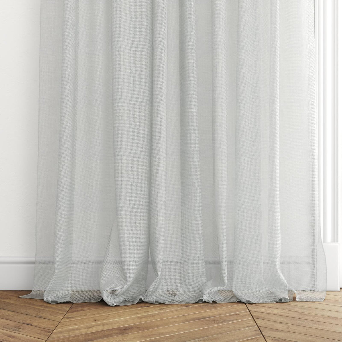 Sekers Aster Pearl fire retardant curtain fabric, view 3
