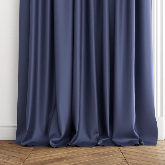 Sekers Vow Sapphire fire retardant curtain fabric, view 2