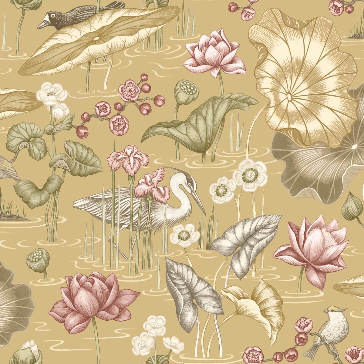 ILIV Mizu Ochre Fire Retardant Curtains