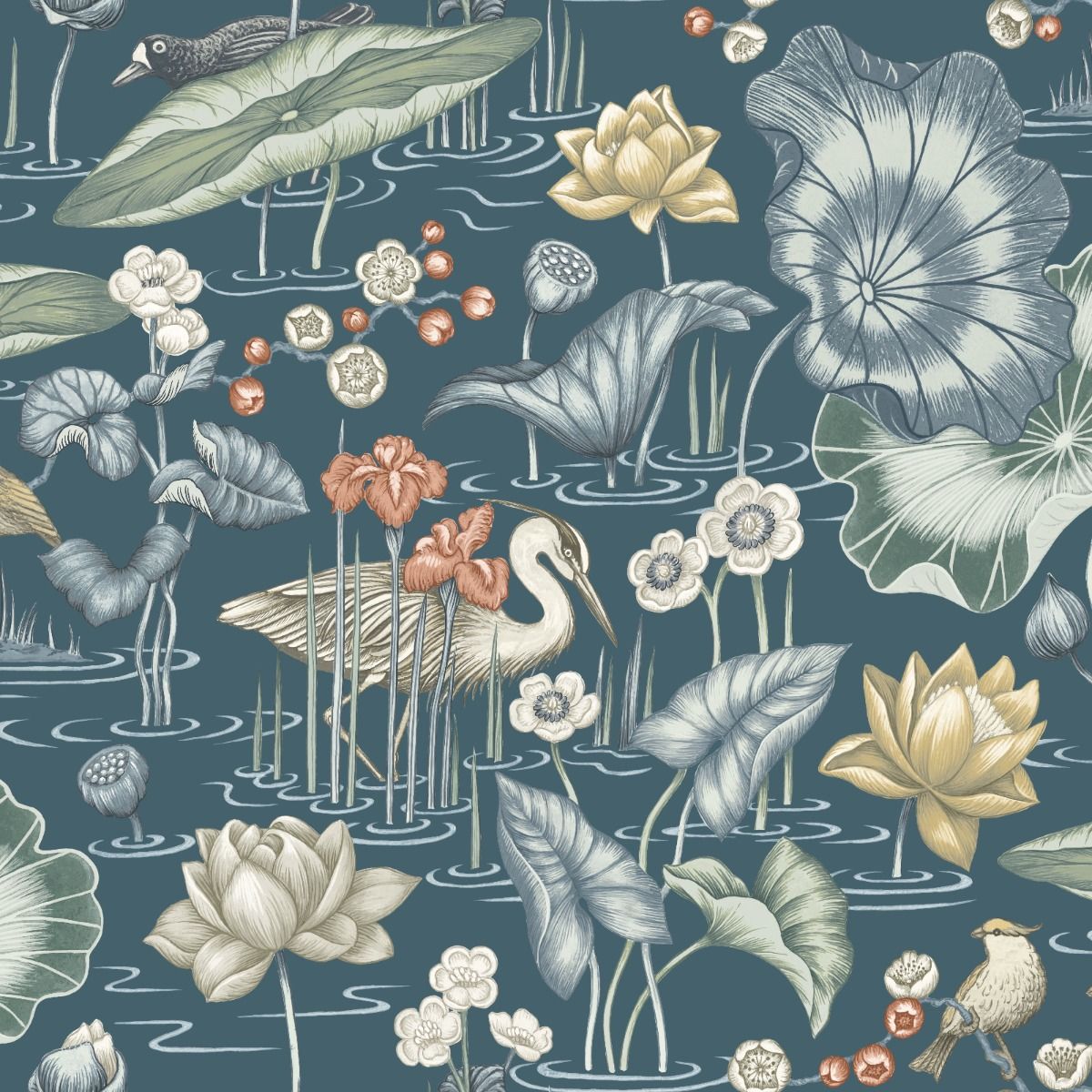 ILIV Mizu Slate Blue Fire Retardant Curtains