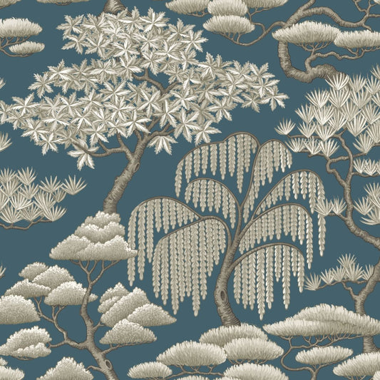ILIV Matsu Slate Blue Fire Retardant Curtains