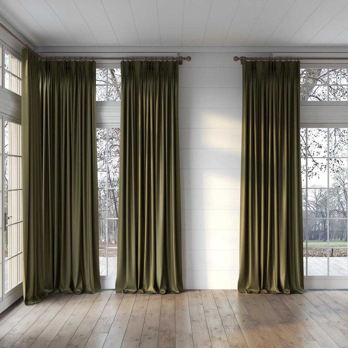 Sekers Vow Fern fire retardant curtain fabric, view 3