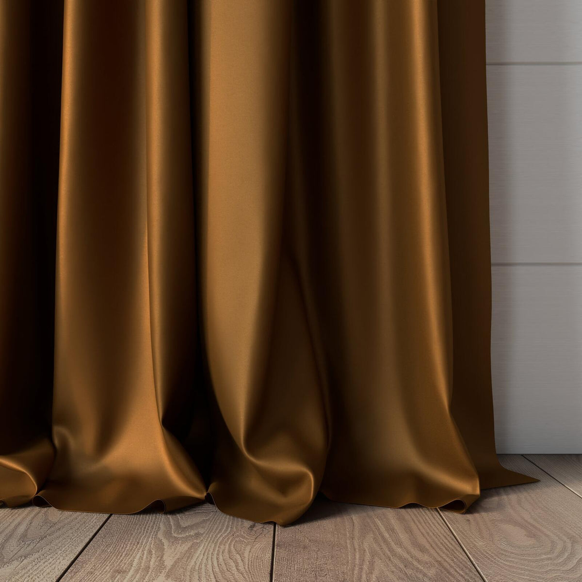 Sekers Vow Bronze fire retardant curtain fabric, view 2