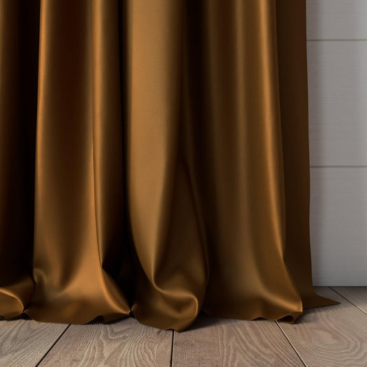 Sekers Vow Bronze fire retardant curtain fabric, view 2