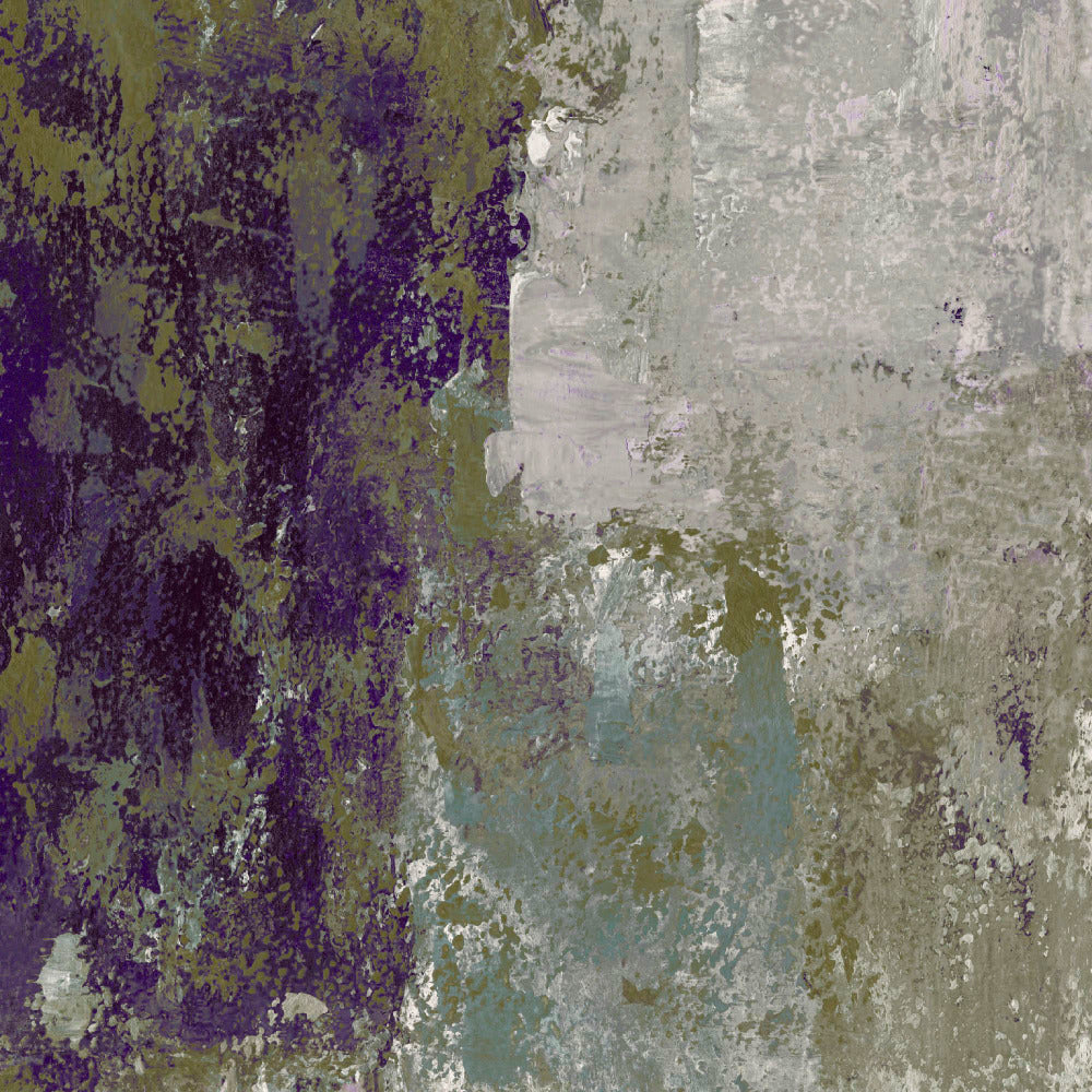 Mallion & Knowles Patina Purple-Moss Fire Retardant Curtains