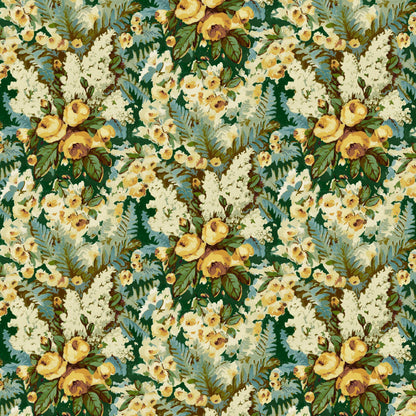 Mallion & Knowles Rose Bower Forest Fire Retardant Curtains