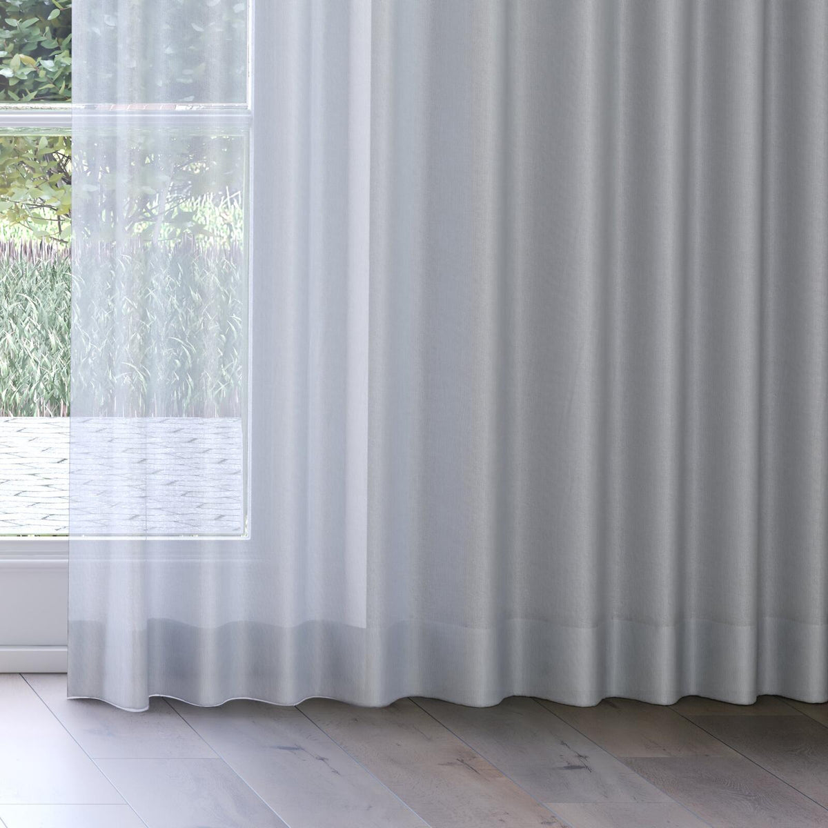 Sekers Barat Pebble fire retardant curtain fabric, view 3