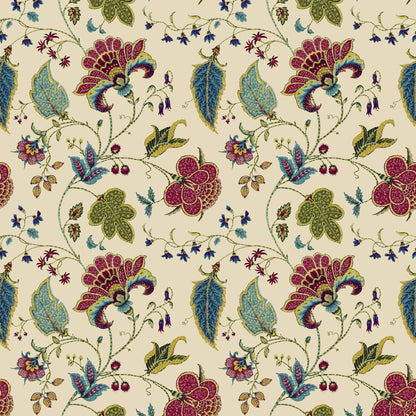 Mallion & Knowles Varanasi Chintz Fire Retardant Curtains
