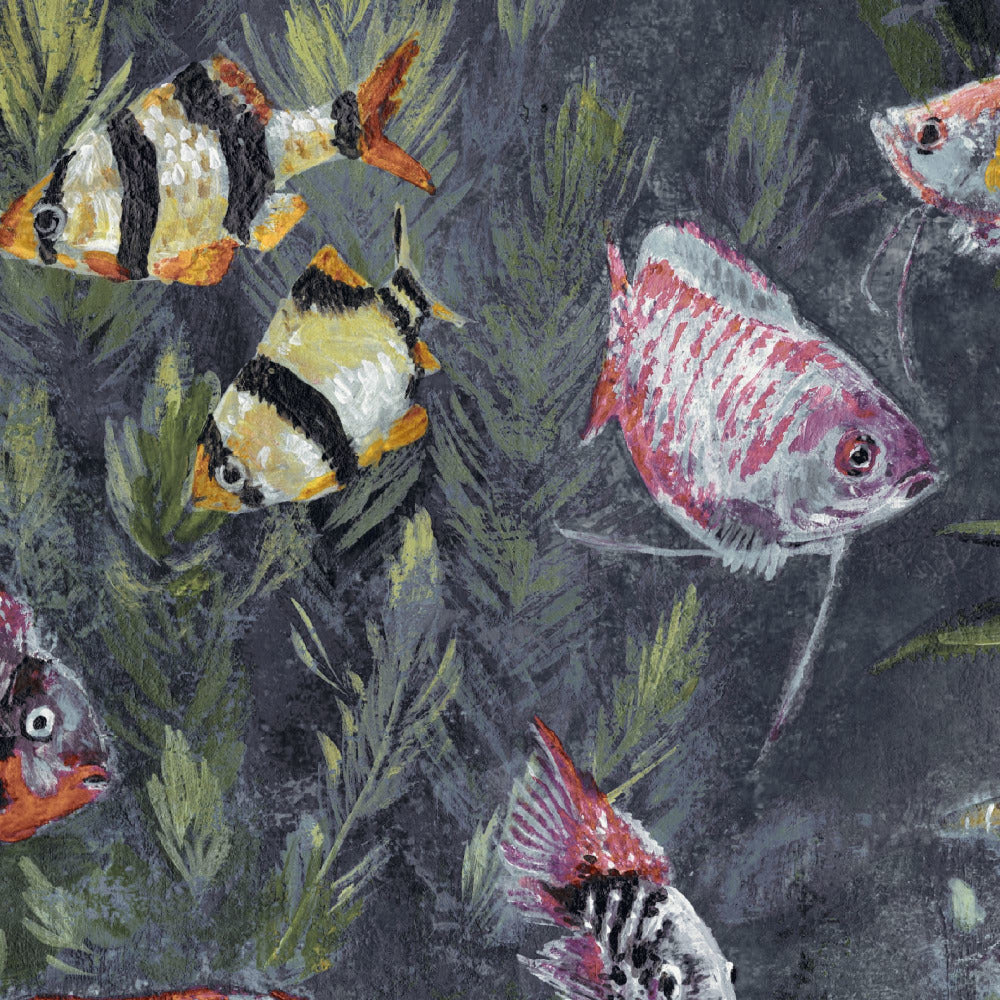 Mallion & Knowles Pisces Silver Fire Retardant Curtains texture detail