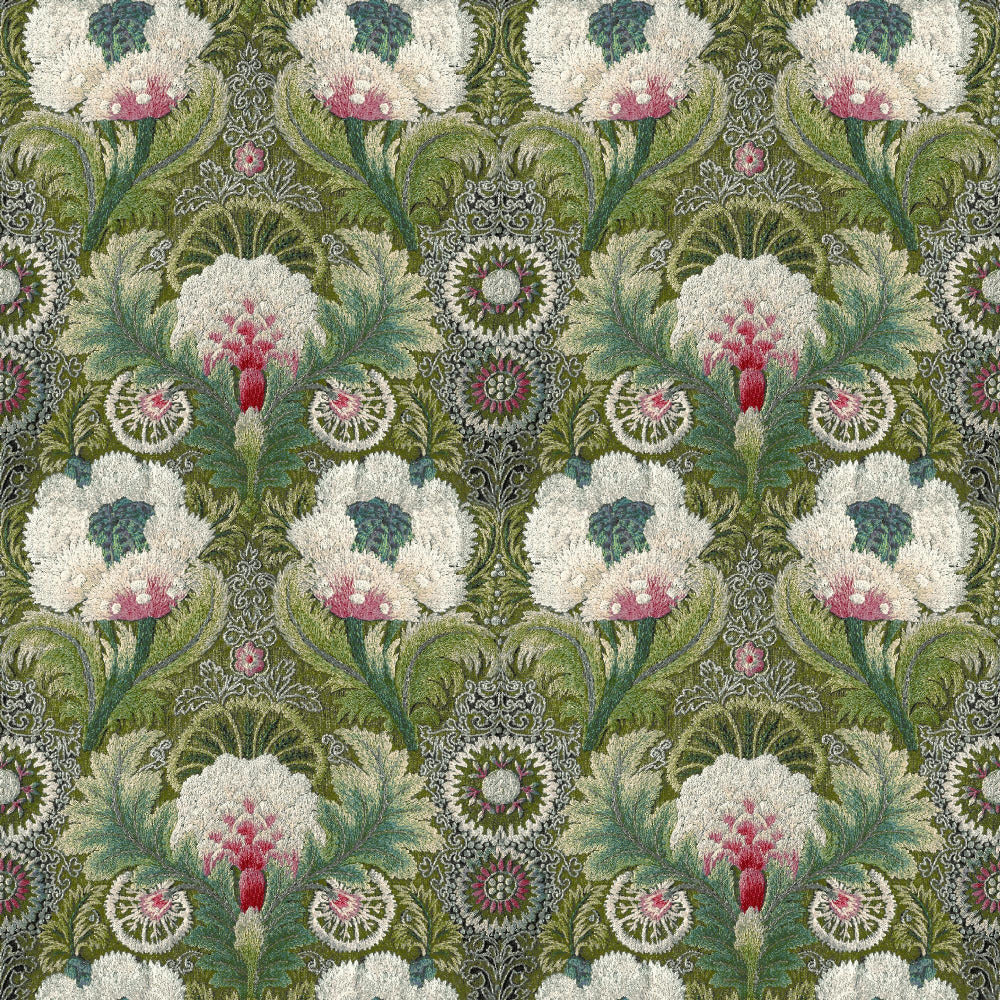 Mallion & Knowles Tapestry Chintz Fire Retardant Curtains