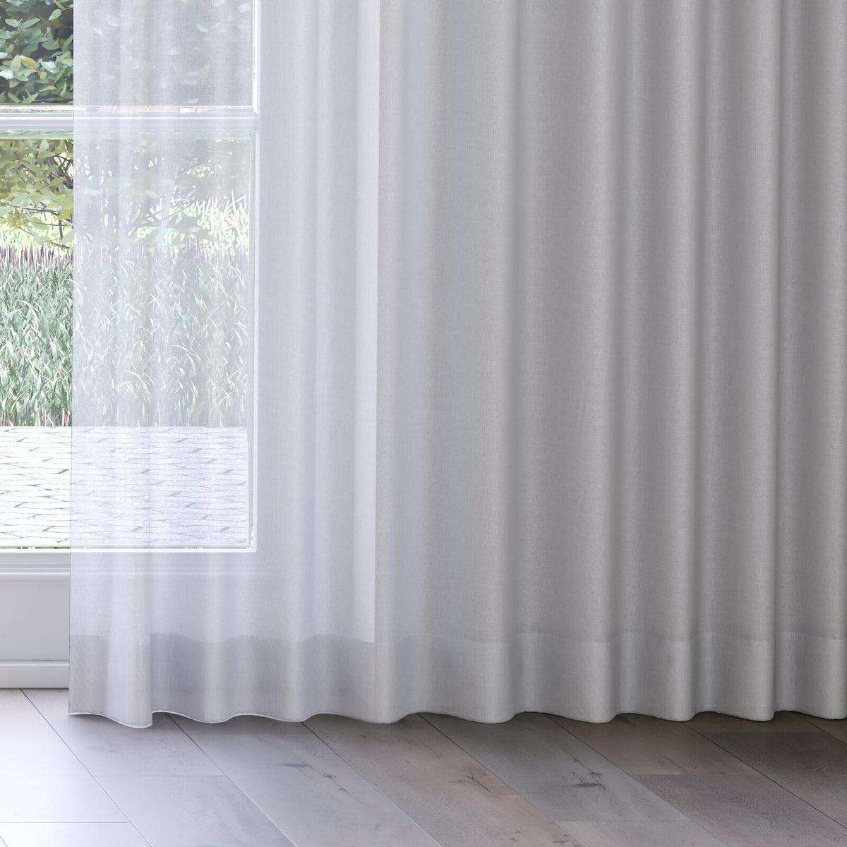 Sekers Barat Mist fire retardant curtain fabric, view 3