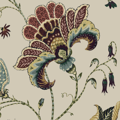 Mallion & Knowles Varanasi Antique Fire Retardant Curtains texture detail