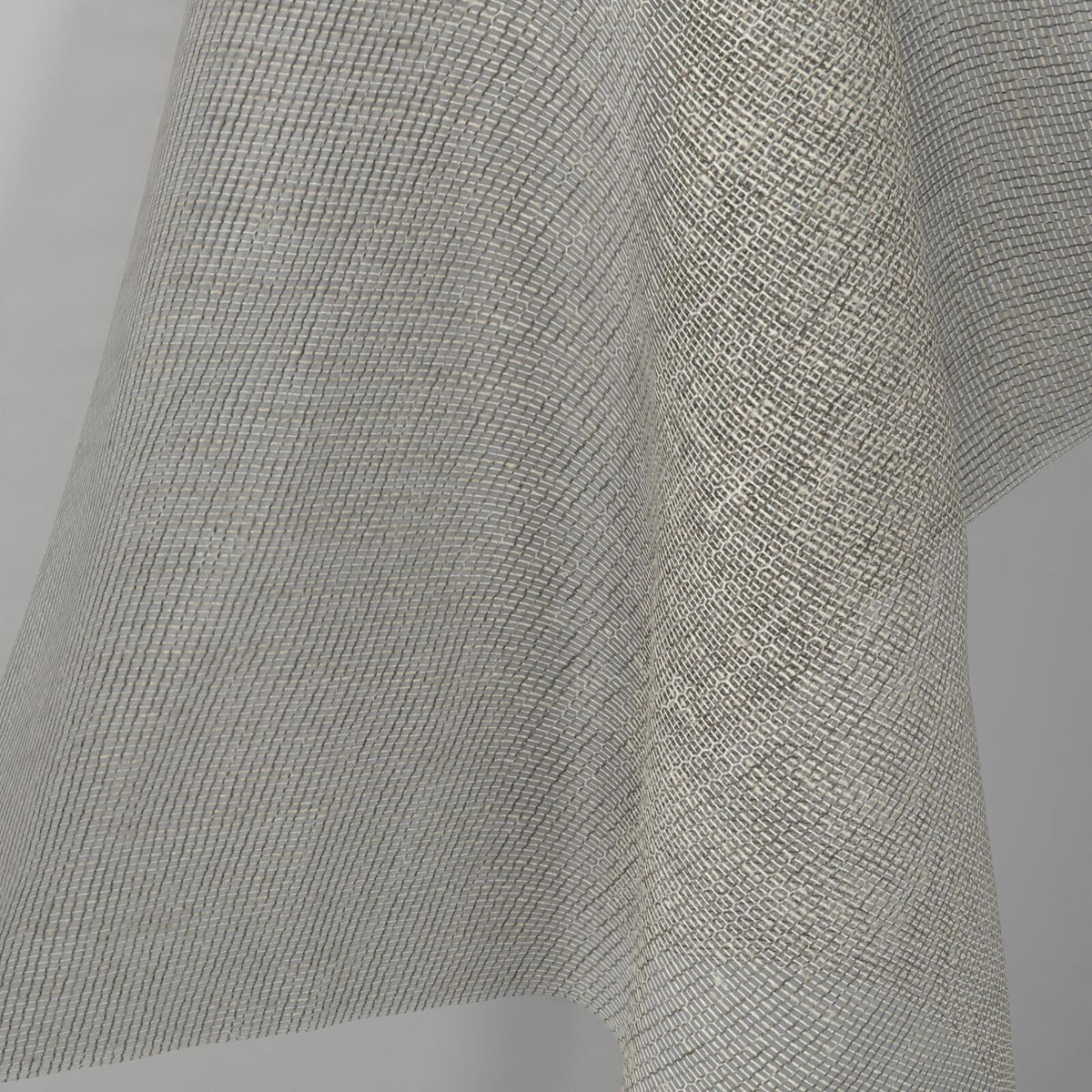Sekers Bora Truffle fire retardant curtain fabric, view 2