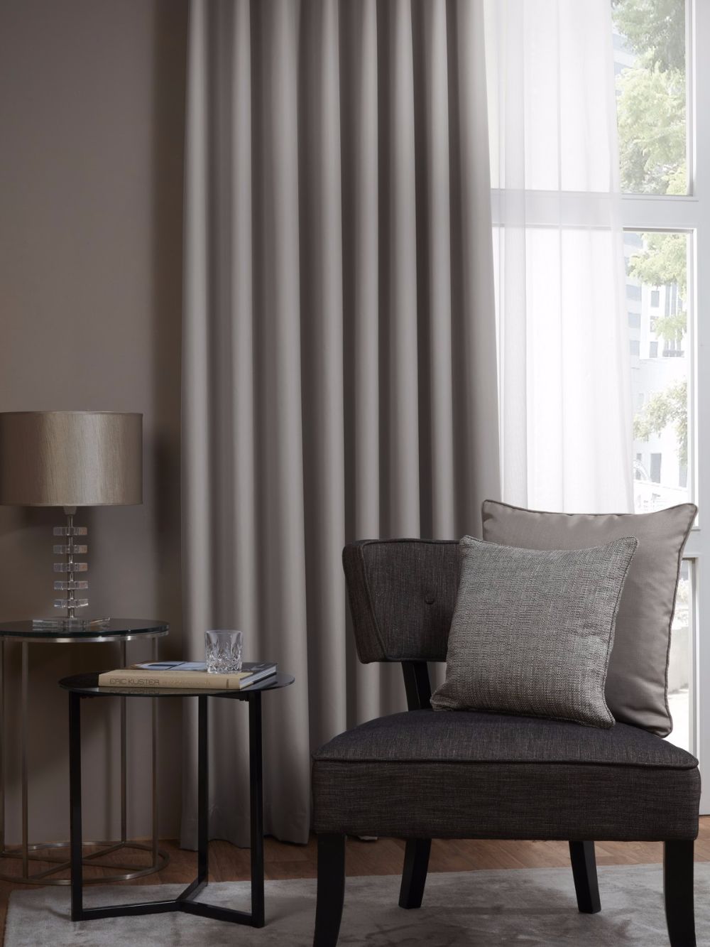 Edmund Bell Zanzibar Jet Fire Retardant Curtains
