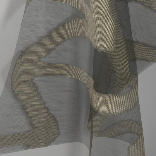Sekers Pampero Bronze fire retardant curtain fabric, view 2