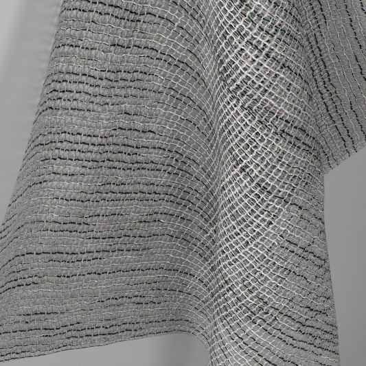 Sekers Aster Steel fire retardant curtain fabric, view 2