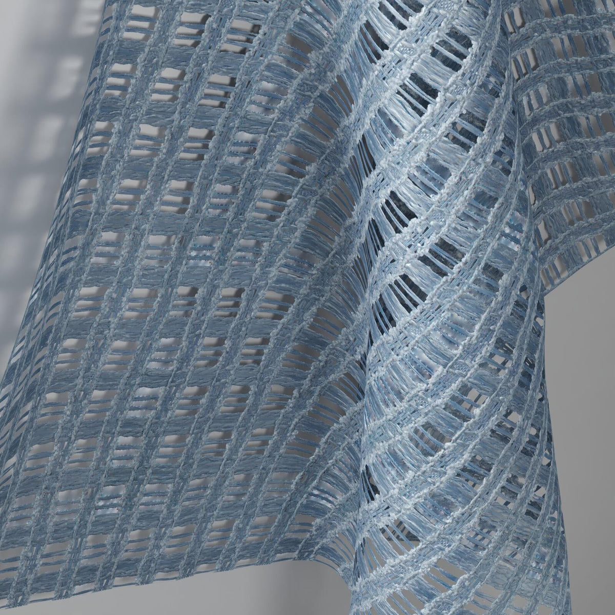 Sekers Sedna Slate fire retardant curtain fabric, view 2