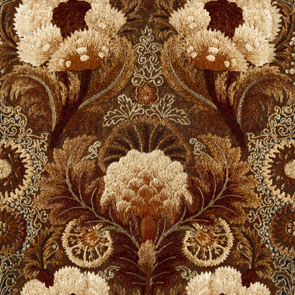 Mallion & Knowles Tapestry Rustic Fire Retardant Curtains texture detail