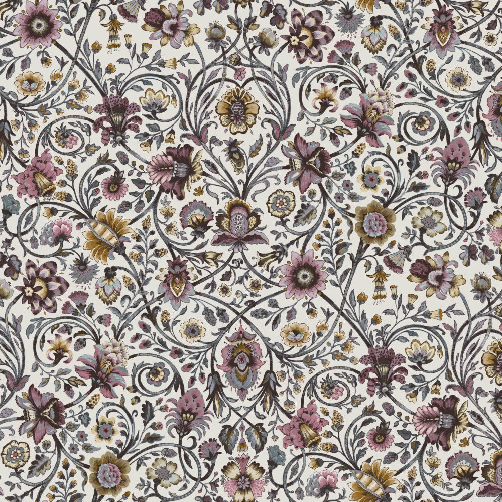 Mallion & Knowles Baroda Pink/Cream Fire Retardant Curtains