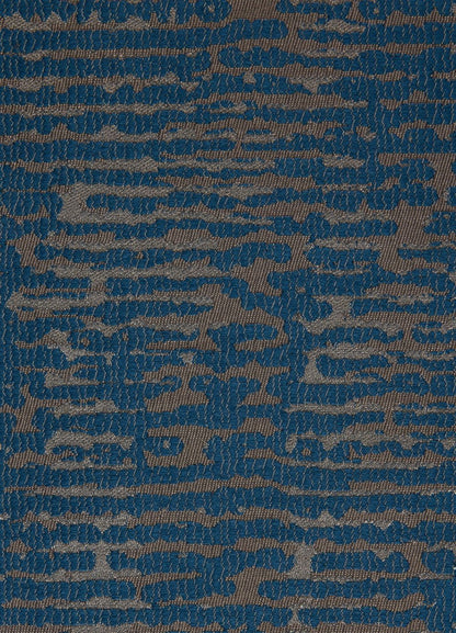 Rhythm Cobalt - Edmund Bell Weave fabric swatch