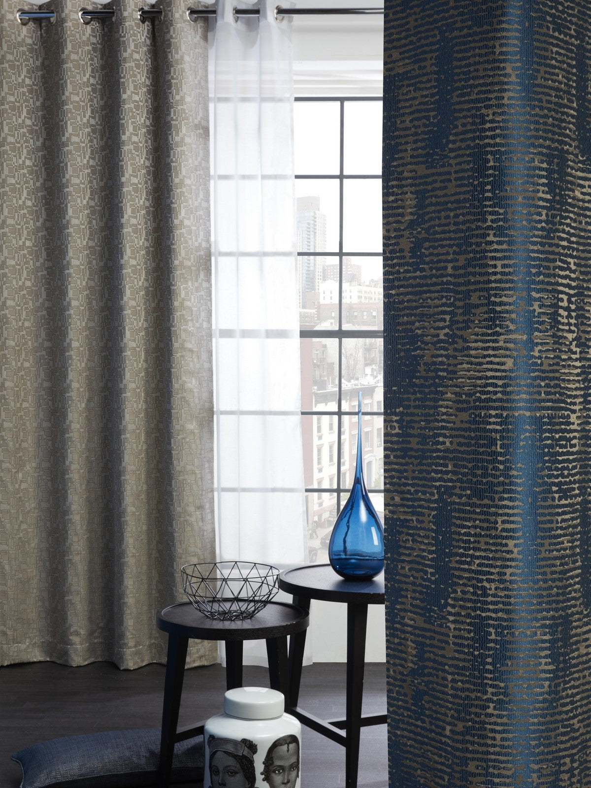 Rhythm Cobalt - Edmund Bell Weave lifestyle