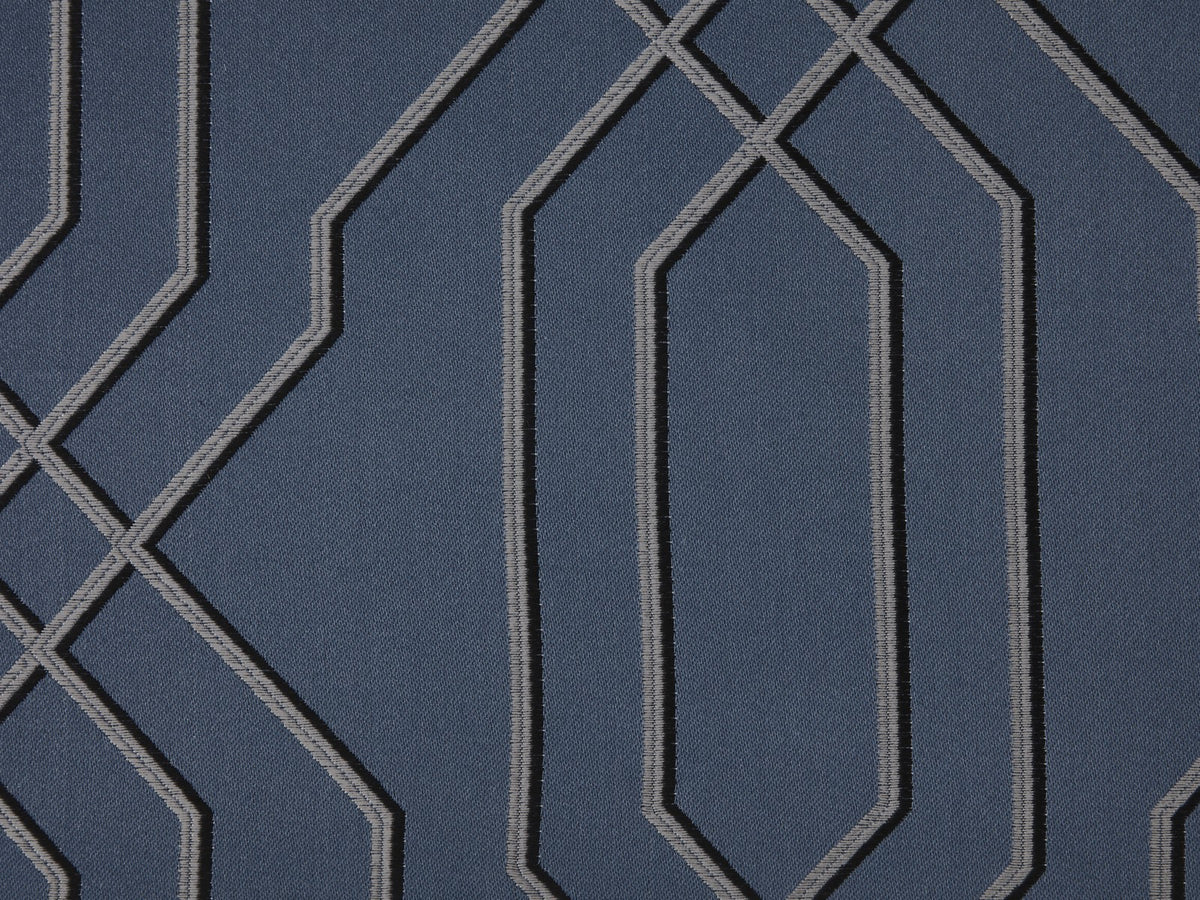 Burlington Cobalt - Edmund Bell Weave fabric swatch