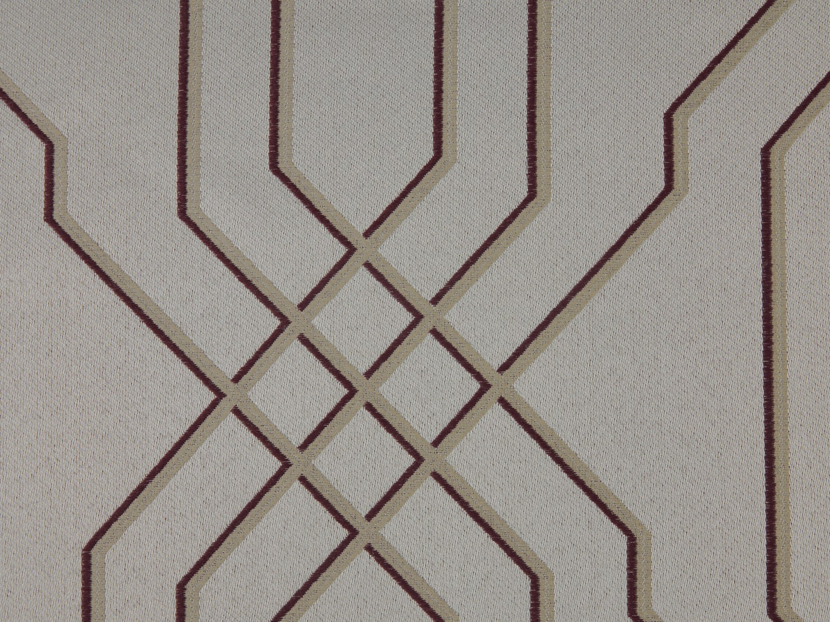 Burlington Damson - Edmund Bell Weave fabric swatch