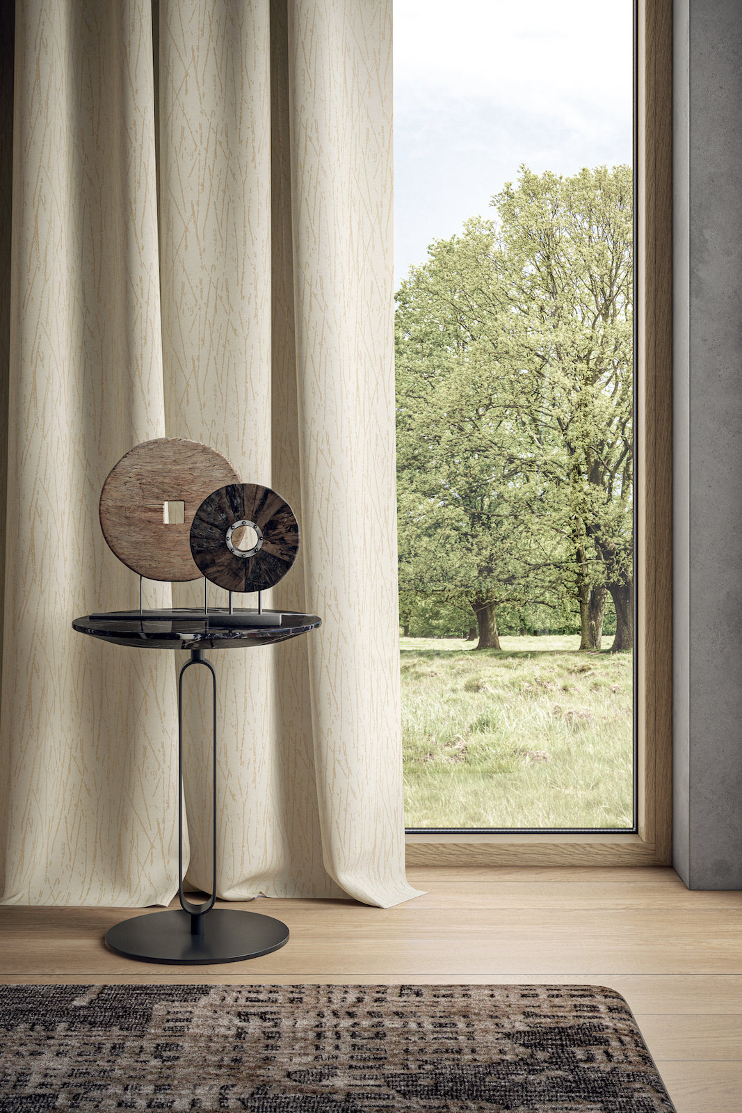 Edmund Bell Limit Fire Retardant Curtains Lifestyle