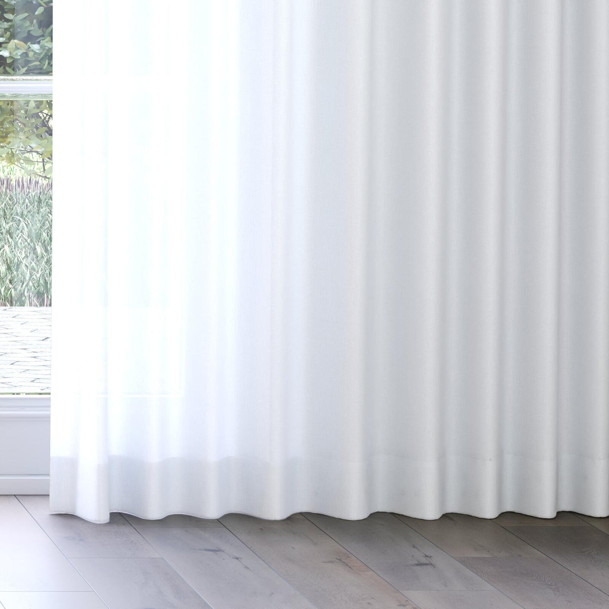 Sekers Sulis Chrome fire retardant curtain fabric, view 3
