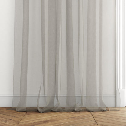 Sekers Bora Truffle fire retardant curtain fabric, view 3